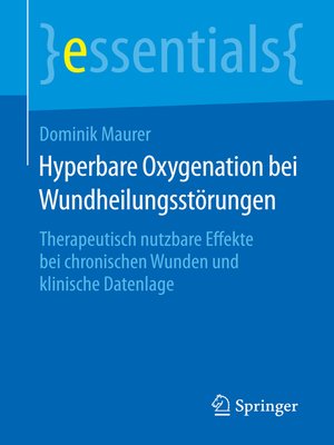 cover image of Hyperbare Oxygenation bei Wundheilungsstörungen